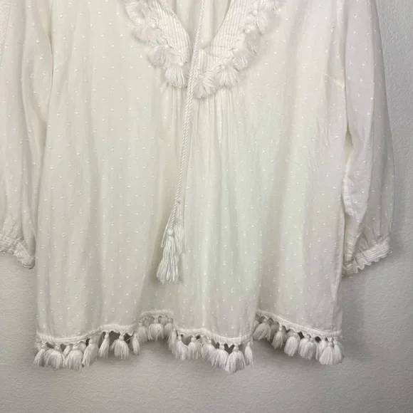 ROBERTA ROLLER RABBIT Women's White Hafsa Top size S - Picture 4 of 10